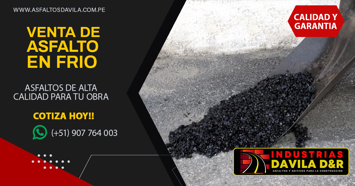 venta de asfalto en frio