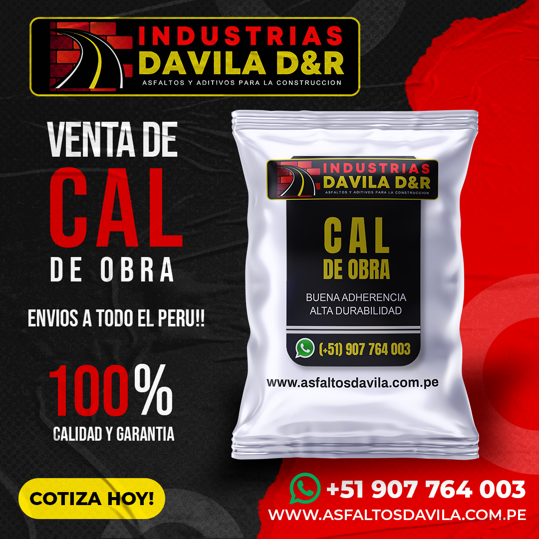 venta de cal obra